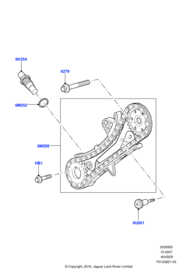 1025421 - Land Rover Bolt - Hex. Head - Flanged