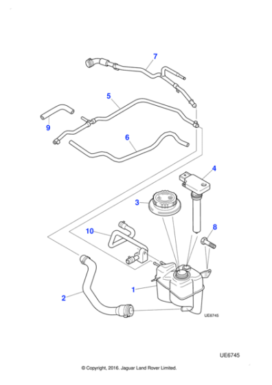 XR842214 - Jaguar Expansion tank