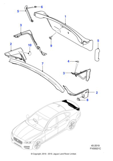 T2H46331 - Jaguar Trim panel