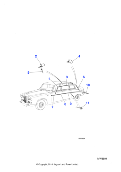 BD30662 - Jaguar Side moulding