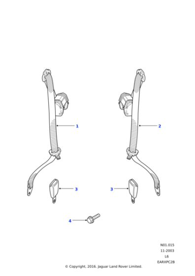 AWR1644LNF - Land Rover Buckle