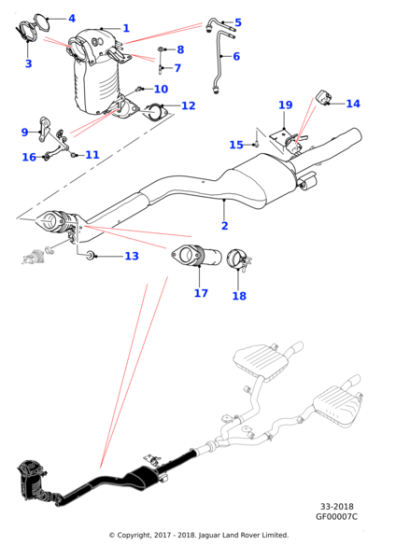 T4A31475 - Jaguar Exhaust catalyst
