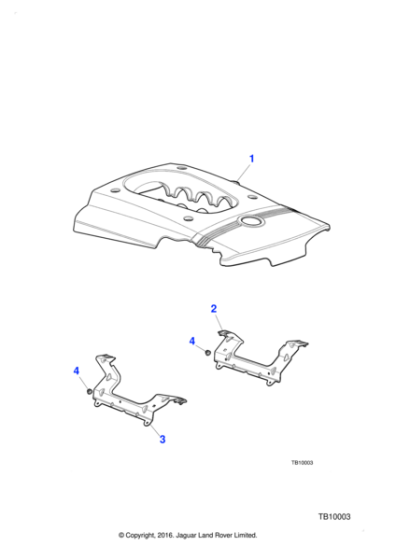 XR81670 - Jaguar Hexagonal flange nut
