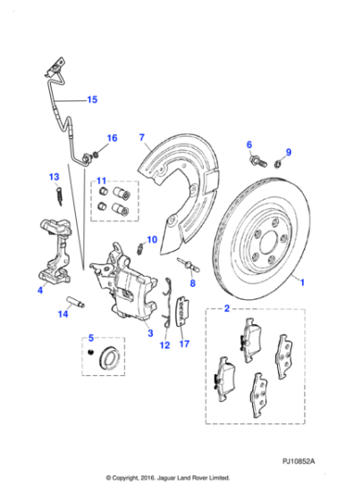 C2P12432 - Jaguar Caliper housing