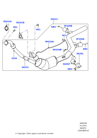 LR068327 - Land Rover Filter - Diesel Particle