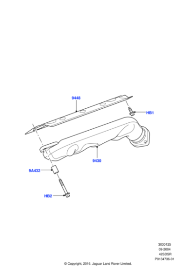 4668789 - Land Rover Manifold - Exhaust