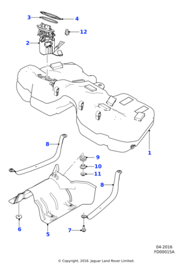 T2H5863 - Jaguar Fuel tank