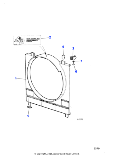 CCC2236 - Jaguar Fan cowl locator