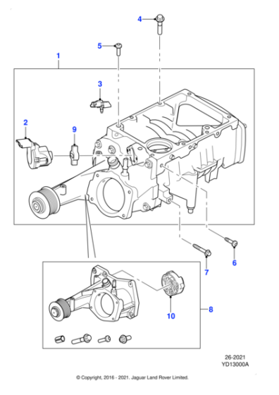 C2D53104 - Jaguar Supercharger-front end kit