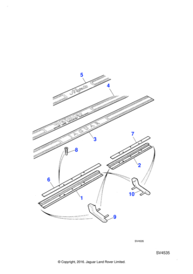 BCC9881 - Jaguar Treadplate endcap