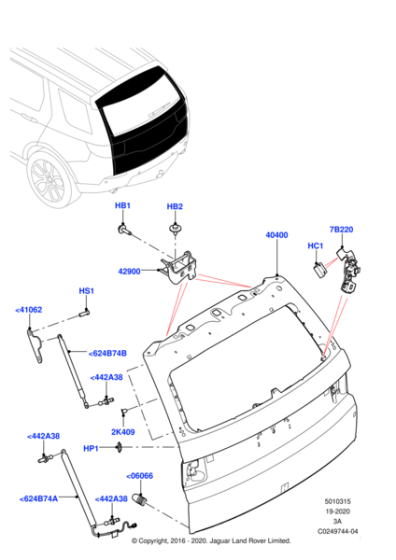 LR136576 - Land Rover Strut