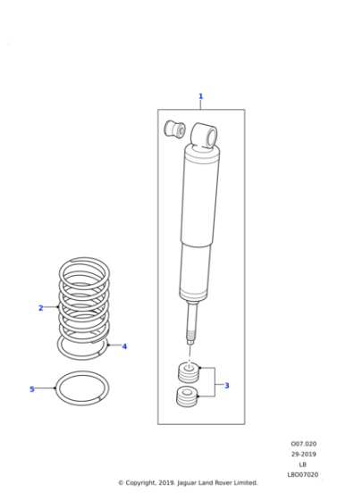 LR135112 - Land Rover Spring - Coil