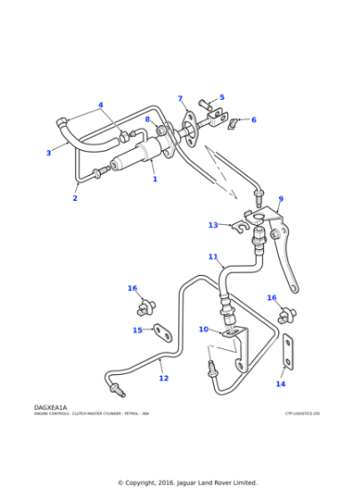 ANR3346 - Land Rover Bracket-pipe clutch
