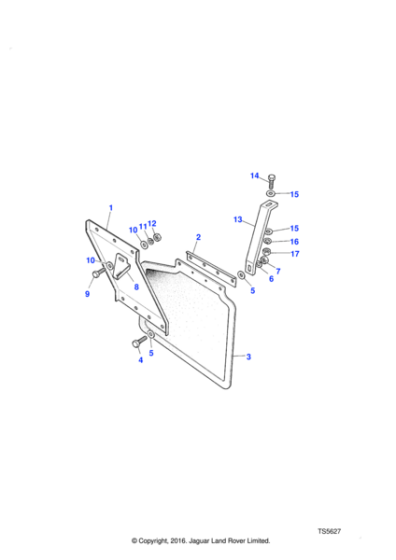 390999 - Land Rover Stay-rear mudflap