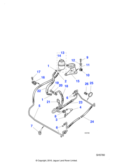 LNA1626AA - Jaguar Power steering pressure switch