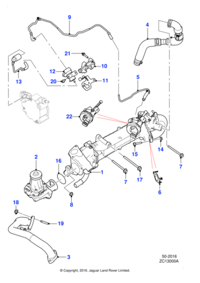 C2Z30039 - Jaguar Exhaust gas recirculation valve