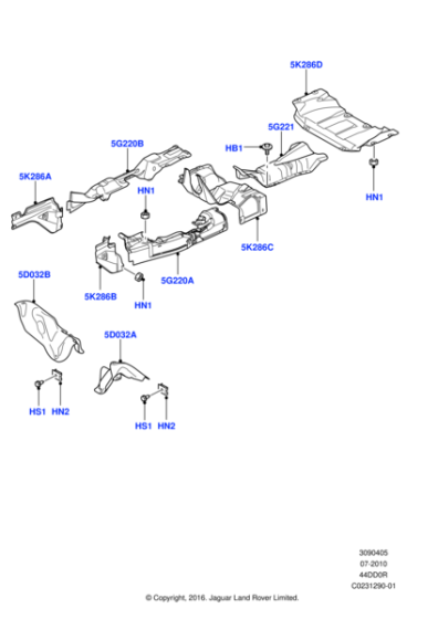 WEB500640 - Land Rover Heat Shield