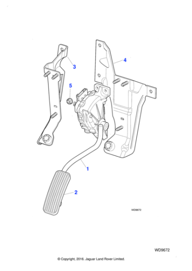 C2S2457 - Jaguar Accelerator pedal