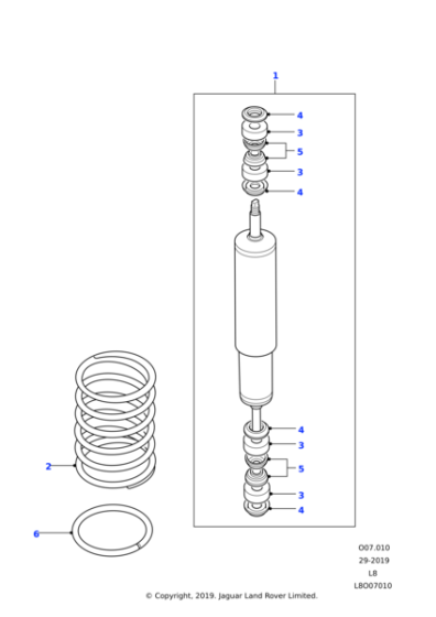 LR135109 - Land Rover Spring - Coil