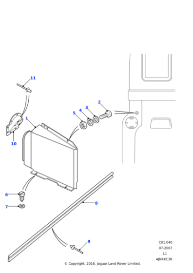 MTC7879 - Land Rover Panel Cover