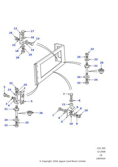 ALU710100 - Land Rover Bracket Support