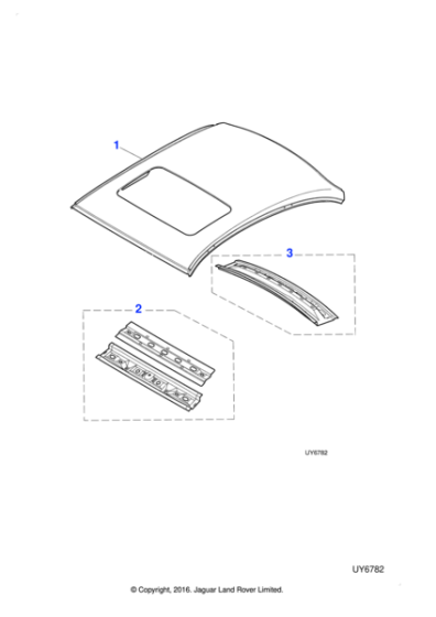 XR828489 - Jaguar Header panel