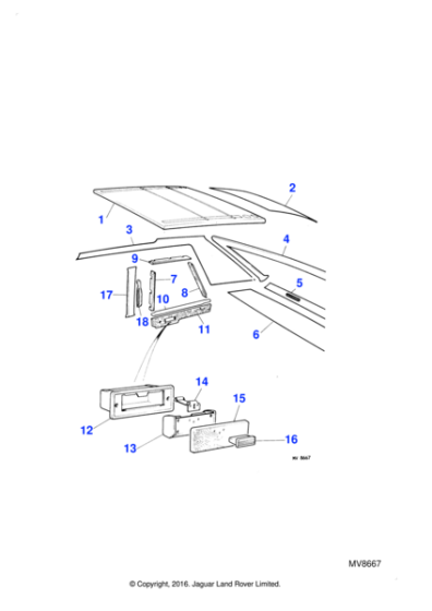 BD34241AM - Jaguar Parcel shelf
