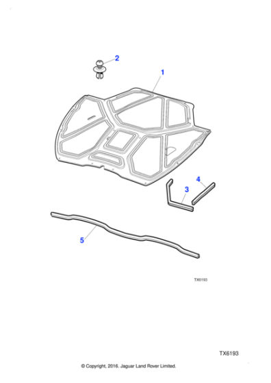 KRS113130 - Jaguar Plastic rivet