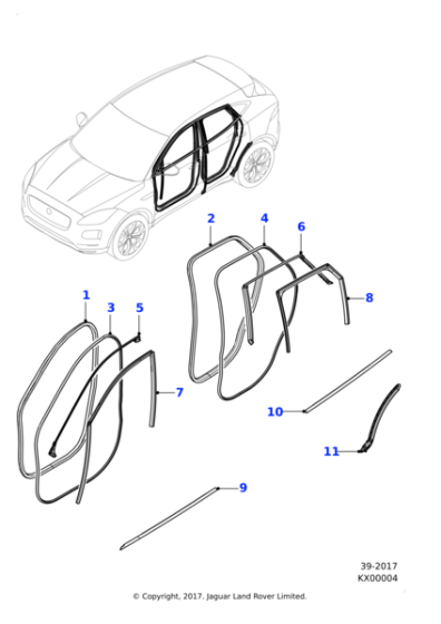 J9C2919 - Jaguar Aperture seal