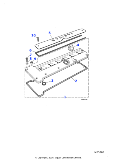 EBC8087 - Jaguar Oil filler cap