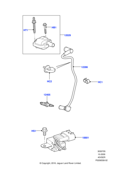 LR020228 - Land Rover Clip