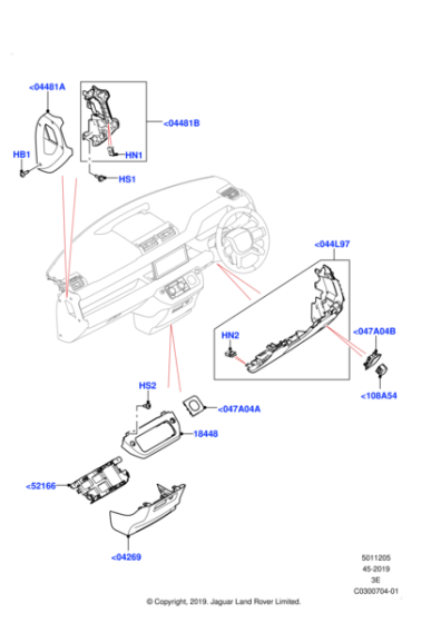 LR132212 - Land Rover Panel - Instrument Panel Side