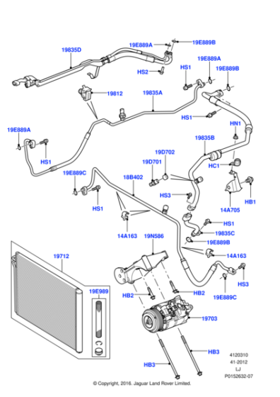 LR032855 - Land Rover Kit - Air Conditioning Condenser