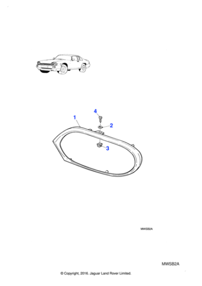 SPM9108 - Jaguar Grille/headlamp surround kit