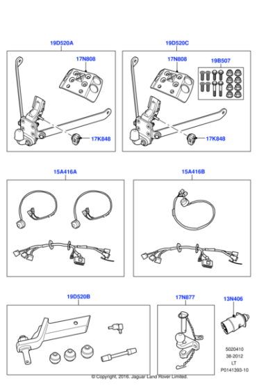 YWJ500150 - Land Rover Tow Bar Electrics