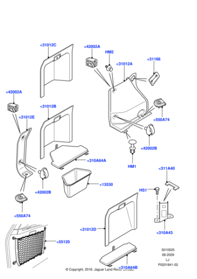 LR017530 - Land Rover Trim - Quarter