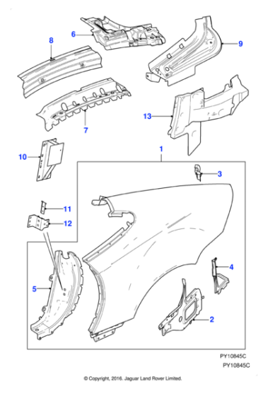 C2P5461 - Jaguar Mounting bracket