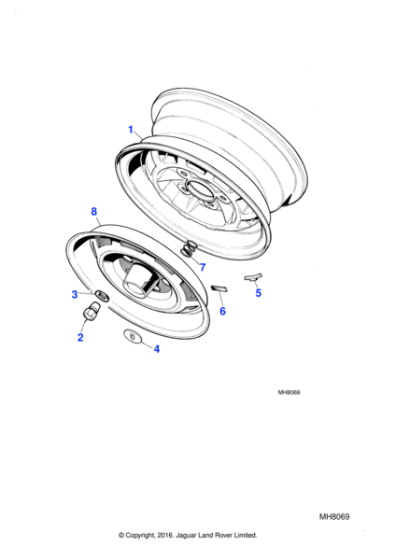 13H8336J - Jaguar Balance weight