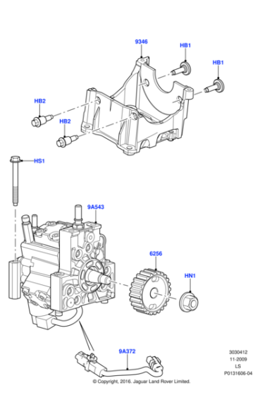 LR017367 - Land Rover Pump - Fuel Injection