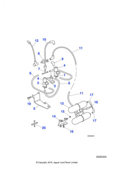 LJA1530AA - Jaguar Solenoid vacuum valve