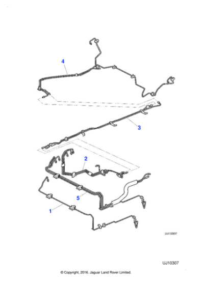 XR824778 - Jaguar Brake pipe