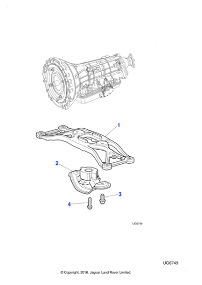 C2C34308 - Jaguar Engine mounting
