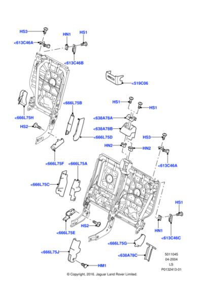 HXM500111PVJ - Land Rover Cover