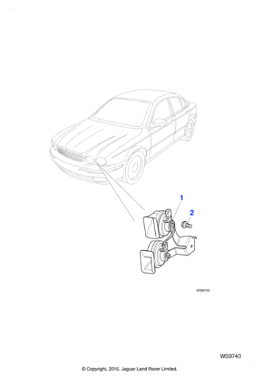 C2S36546 - Jaguar Horn