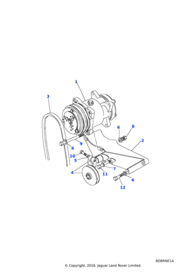 611612 - Land Rover Belt-polyvee alternator