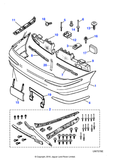 XR827516 - Jaguar Foam insert