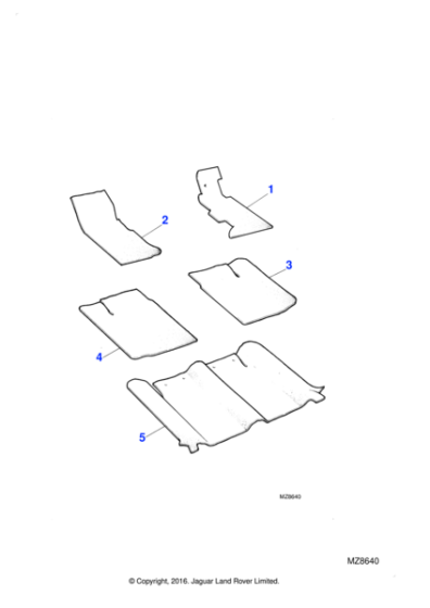 BD40496 - Jaguar Rubber mat