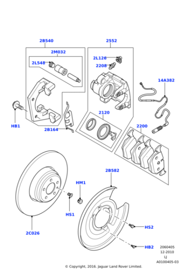 SOE000011 - Land Rover Wire - Brake Pad Wear Warning