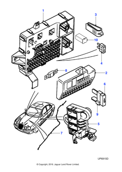 XR88432 - Jaguar Fusebox
