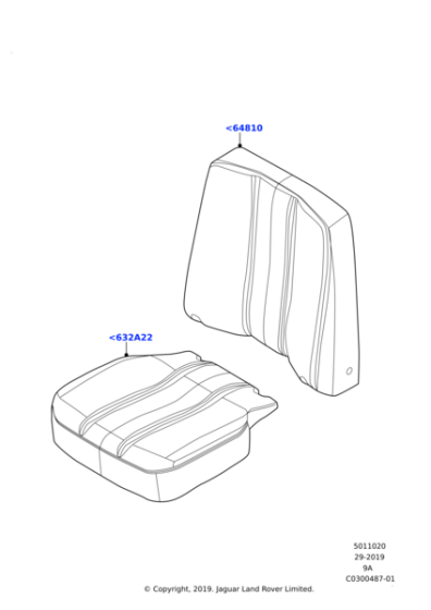 390858 - Land Rover Pad - Seat Cushion